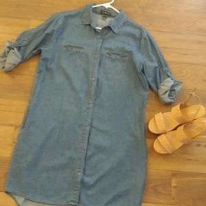 Longsleeve Jean Dress/Shirt
